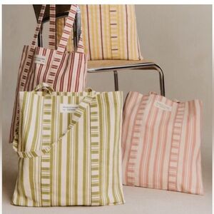 Sézane  Striped Canvas Tote Bag. NEW.